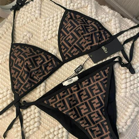 black and white fendi bikini|fendi swimsuit etsy.